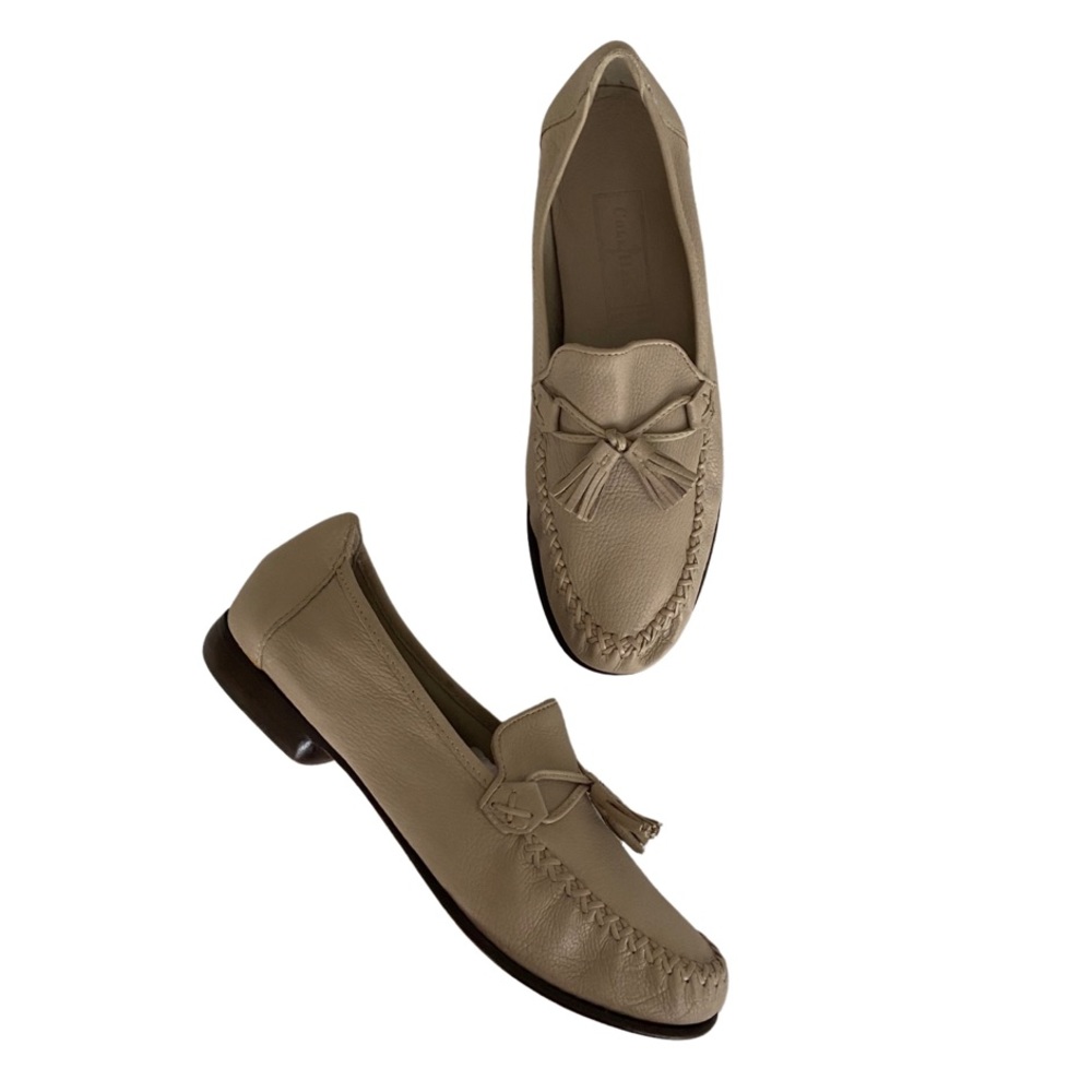 Cole Haan | Vintage Bone Leather Tasseled Loafers